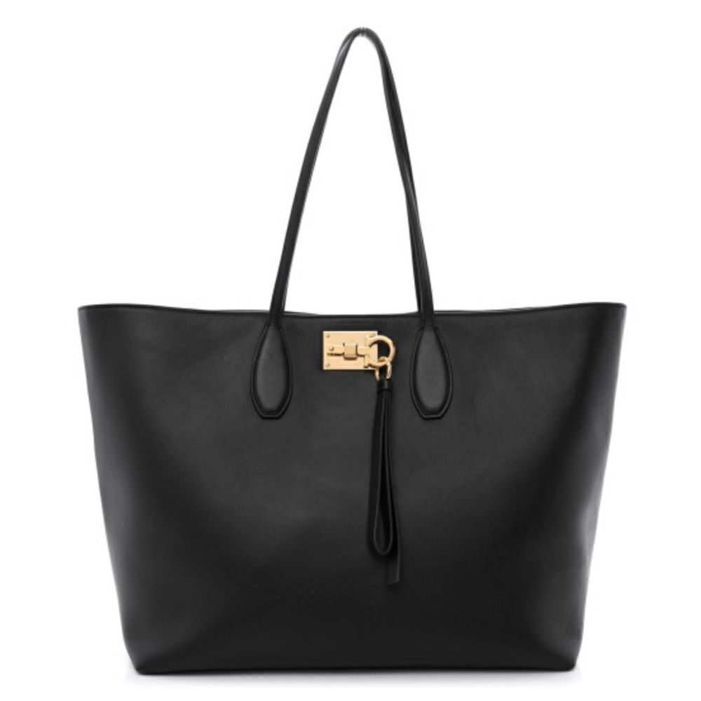 Ferragamo Studio Leather Tote Bag